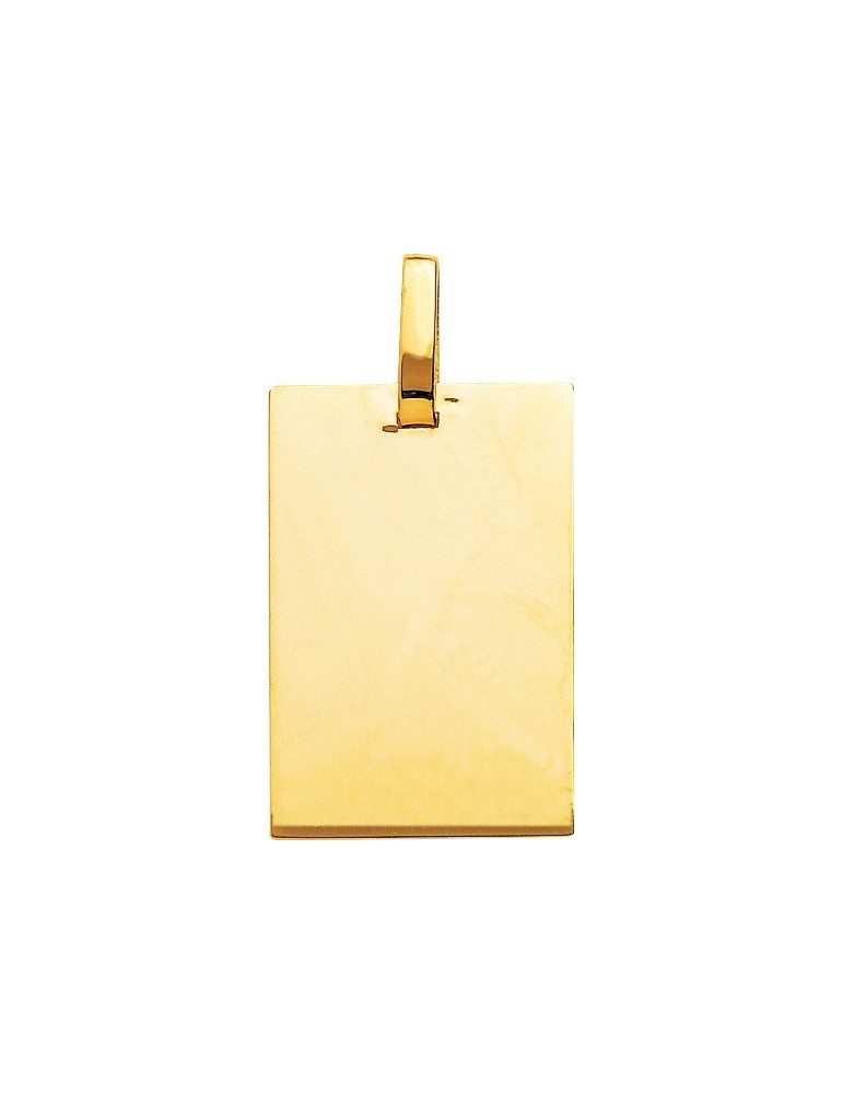 Pendentif Rectangulaire Or Jaune 18K