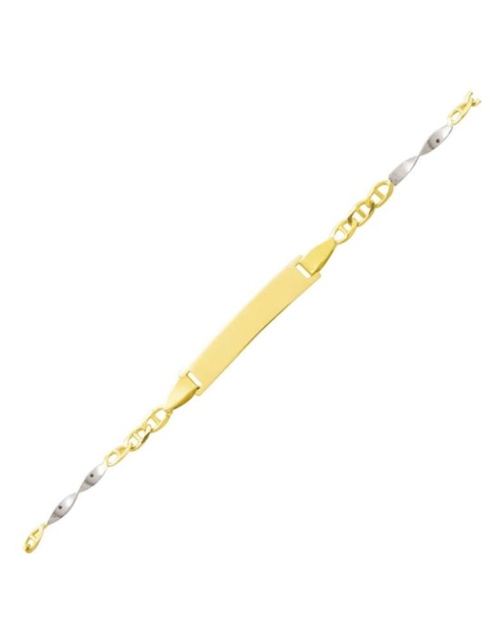 Gourmette bébé 2 Ors 18K