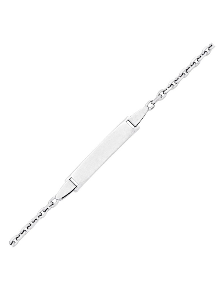 Gourmette bébé Or Blanc 18K