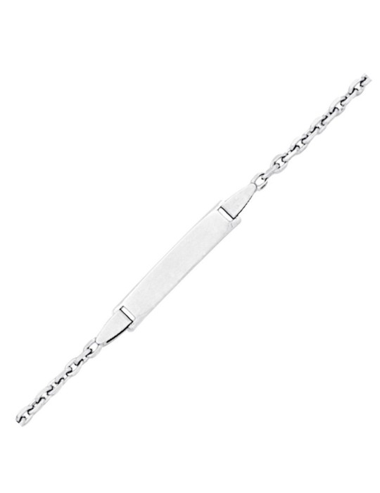 Gourmette bébé Or Blanc 18K