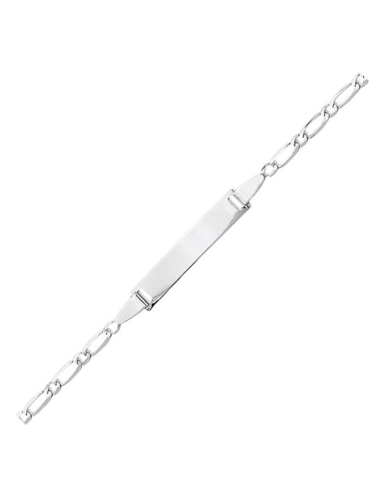 Gourmette bébé Or Blanc 18K