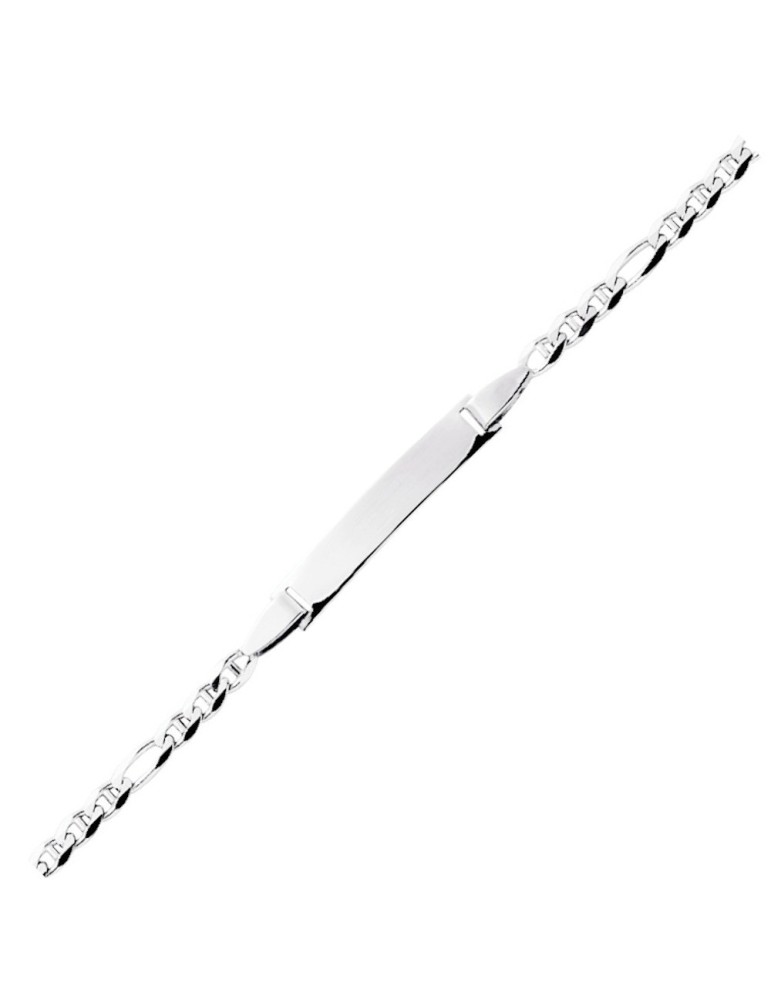 Gourmette bébé Or Blanc 18K