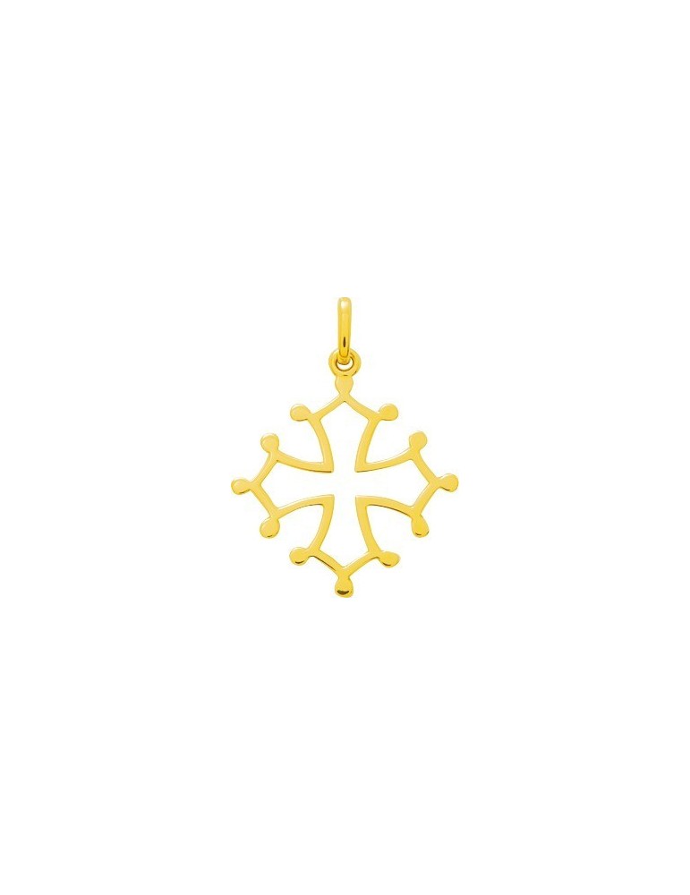 Pendentif Croix Occitane Or Jaune 18K
