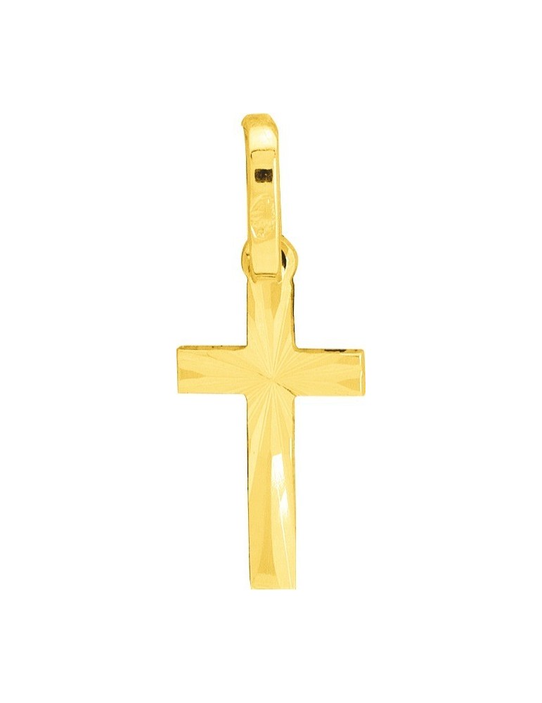Pendentif Croix Or Jaune 9K