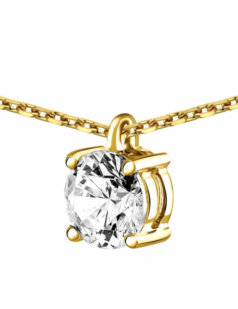 Collier Diamant 0.40ct or jaune 18k 