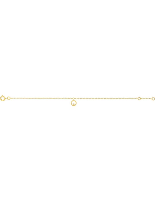 Bracelet en or jaune 18K Oxyde de Zirconium