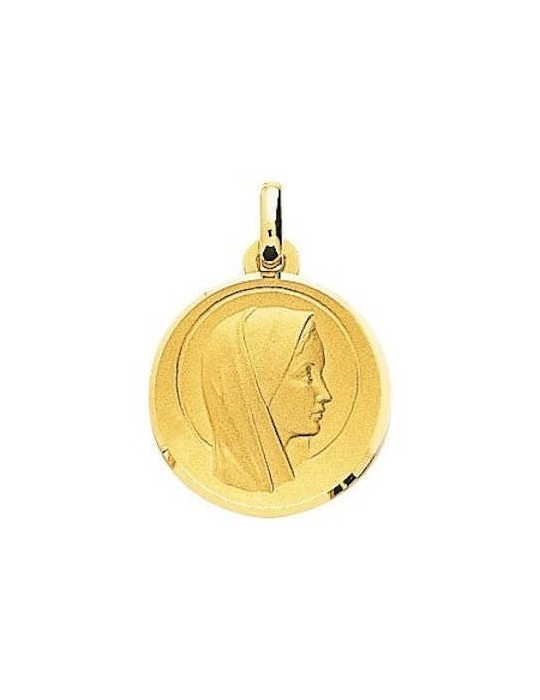 Médaille Vierge Or Jaune 18K 