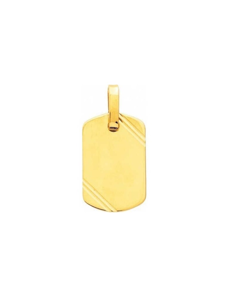 Pendentif Rectangulaire Or Jaune 18K 