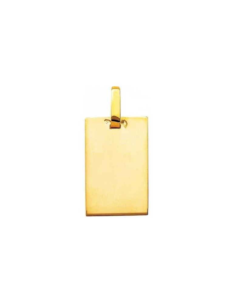 Pendentif Rectangulaire Or Jaune 18K 