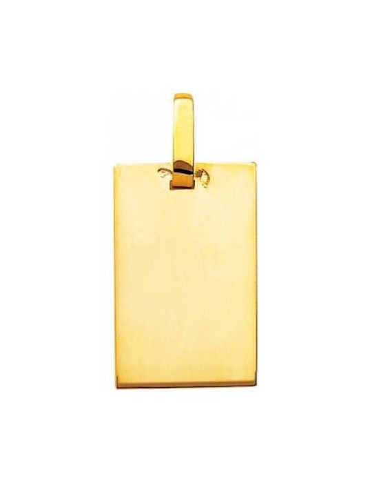 Pendentif Rectangulaire Or Jaune 18K 