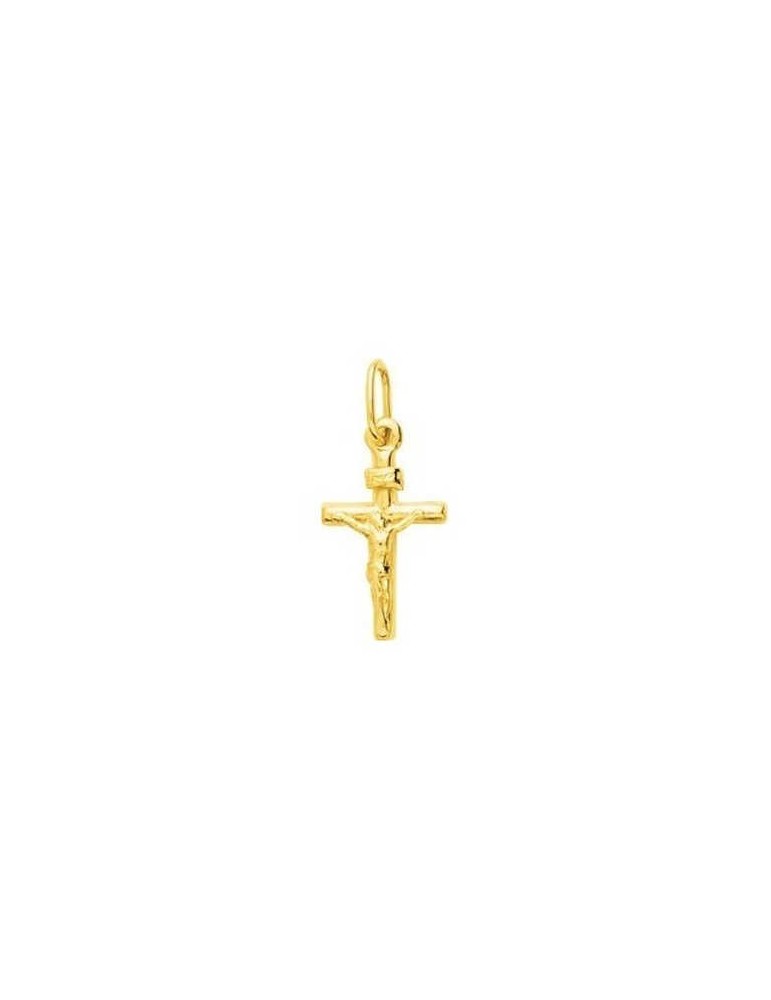 Pendentif Croix Christ Or Jaune 18K 