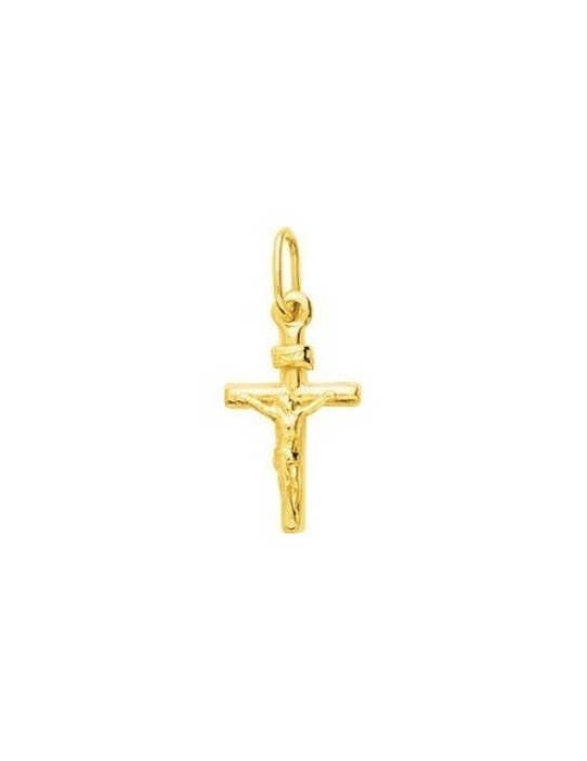 Pendentif Croix Christ Or Jaune 18K 