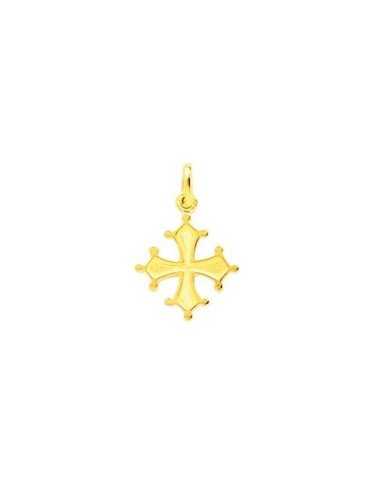 Pendentif Croix Occitane Or Jaune 18K 