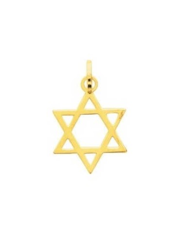 Pendentif Etoile de David Or Jaune 18K 