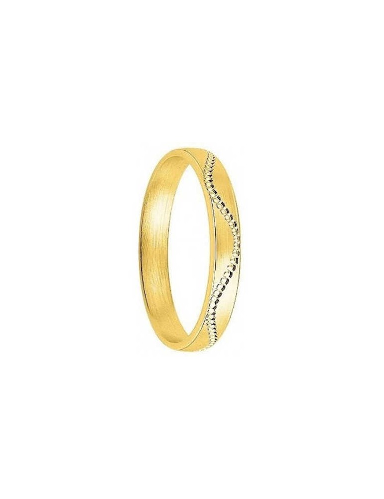Alliance Or Jaune 18K Fantaisie 3mm 