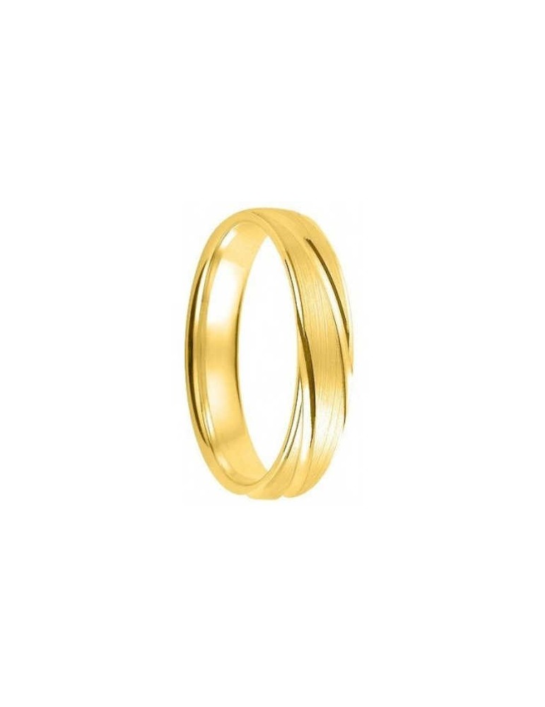 Alliance Or Jaune 9K Fantaisie 4mm 