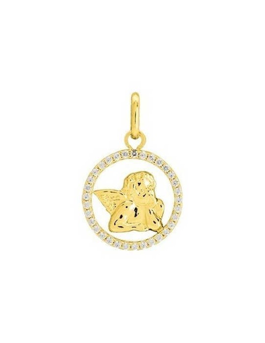 Médaille Ange Or Jaune 9K 