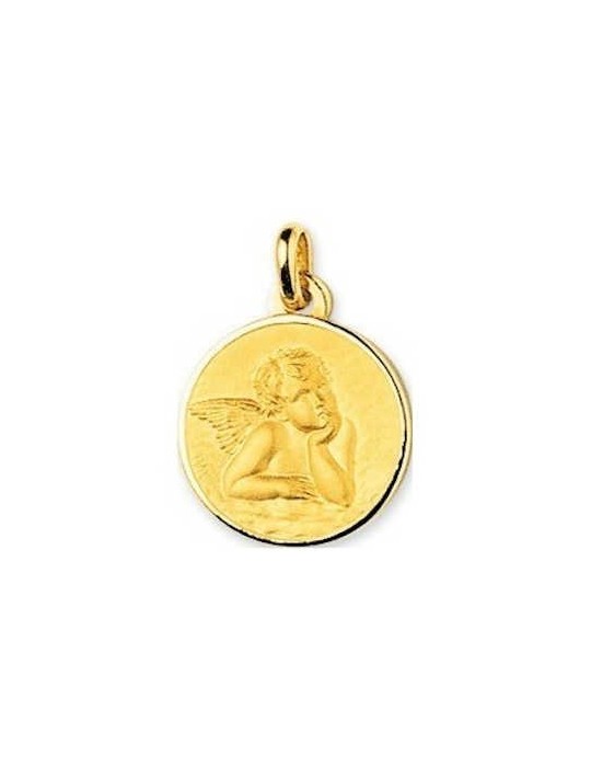 Médaille Ange Or Jaune 9K 