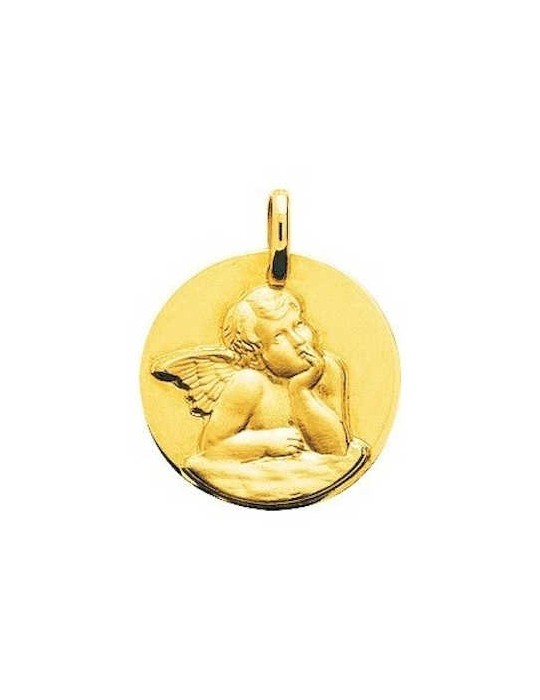 Médaille Ange Or Jaune 9K 