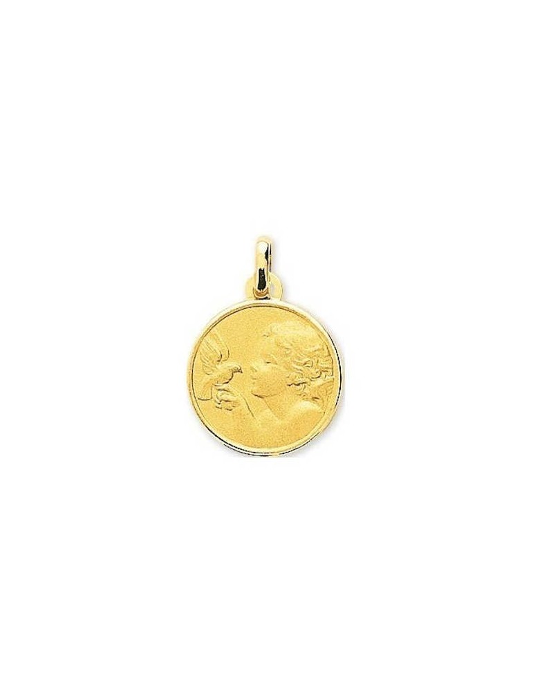 Médaille Ange Or Jaune 9K 