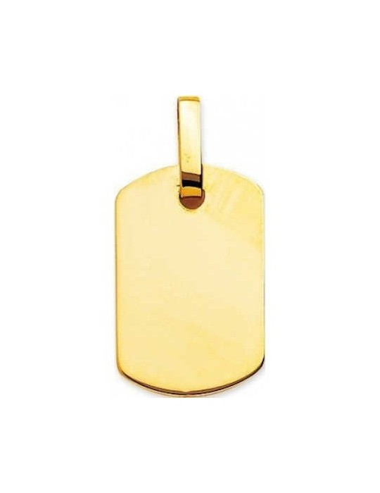 Pendentif Rectangulaire Or Jaune 9K 