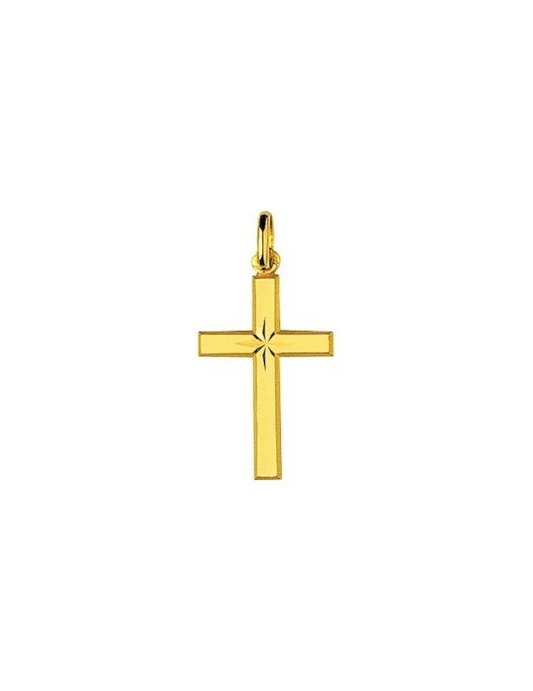 Pendentif Croix Or Jaune 9K 