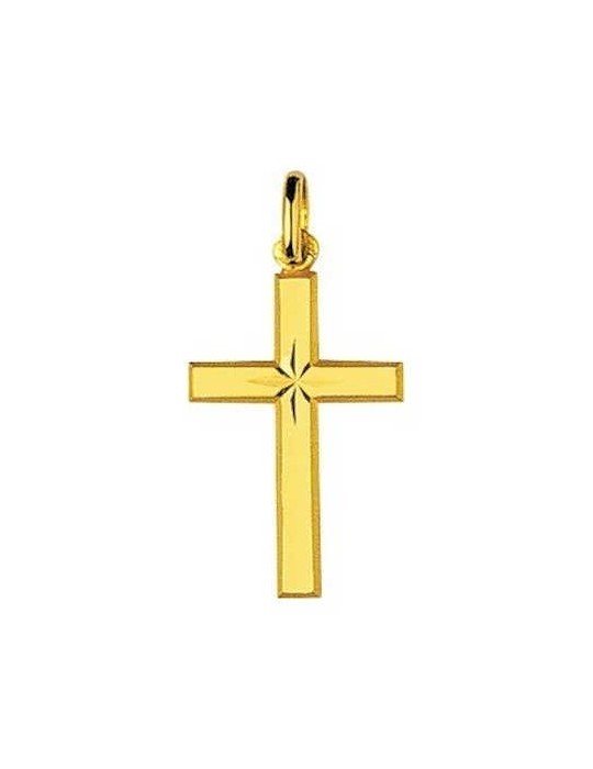 Pendentif Croix Or Jaune 9K 