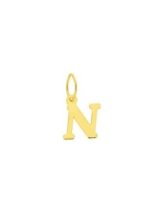 Pendentif Lettre "N" Or Jaune 18K 