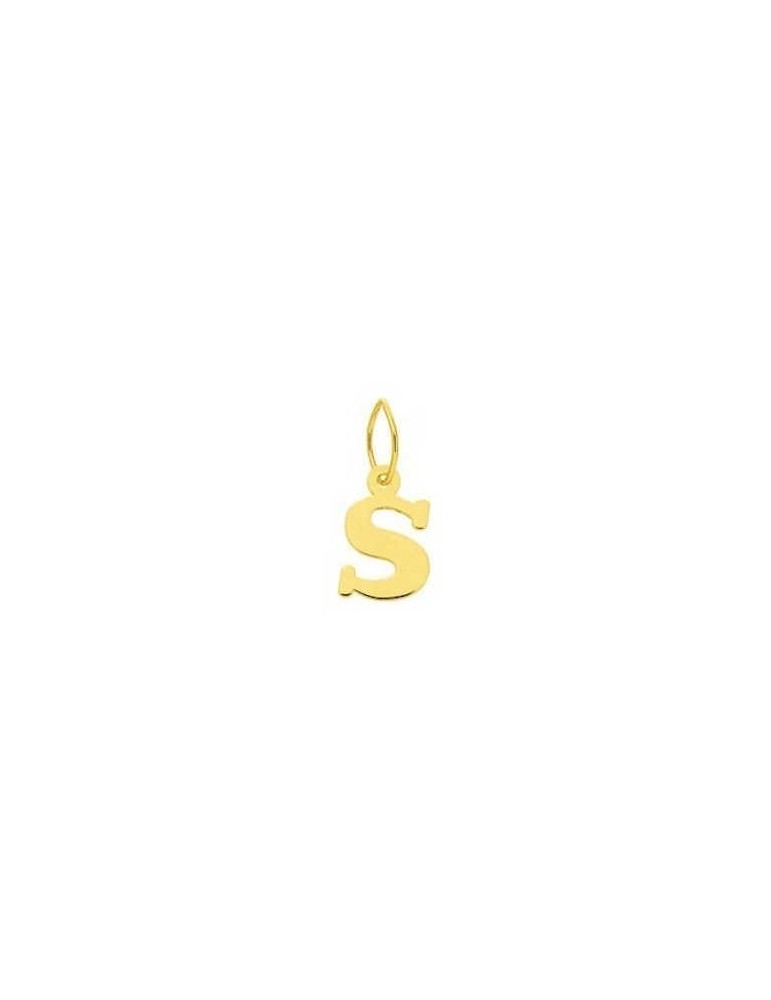 Pendentif Lettre "S" Or Jaune 18K 