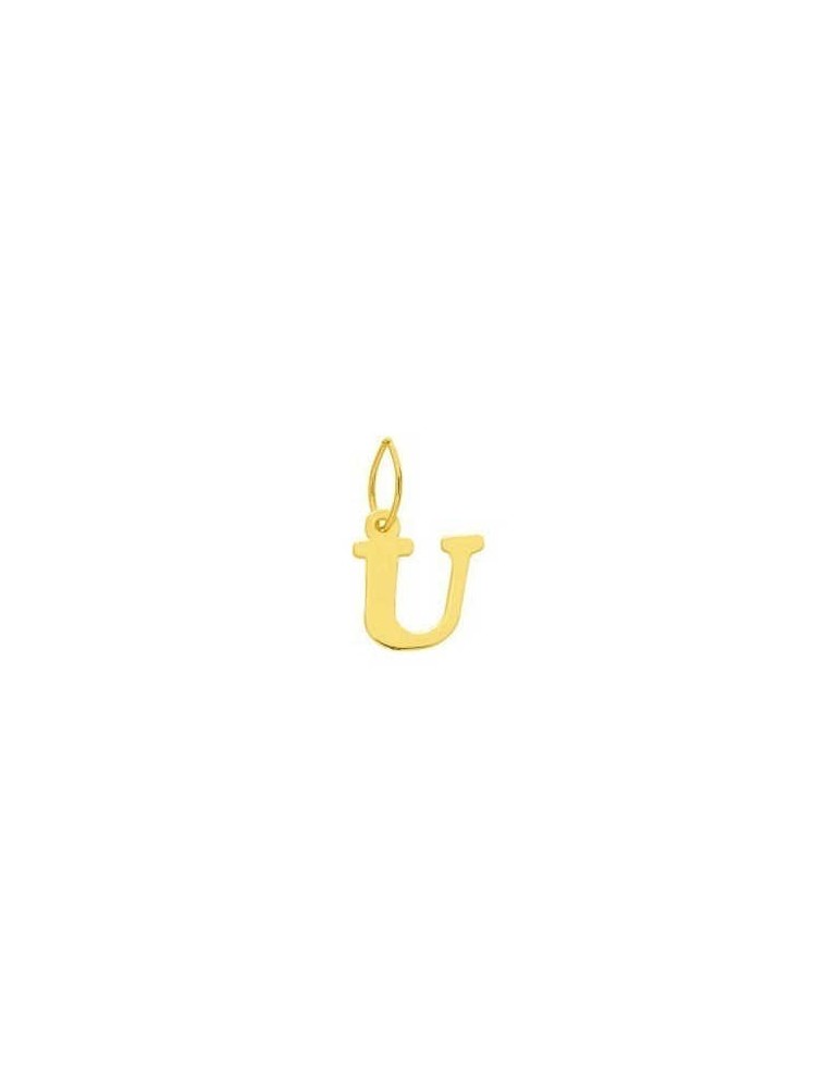Pendentif Lettre "U" Or Jaune 18K 