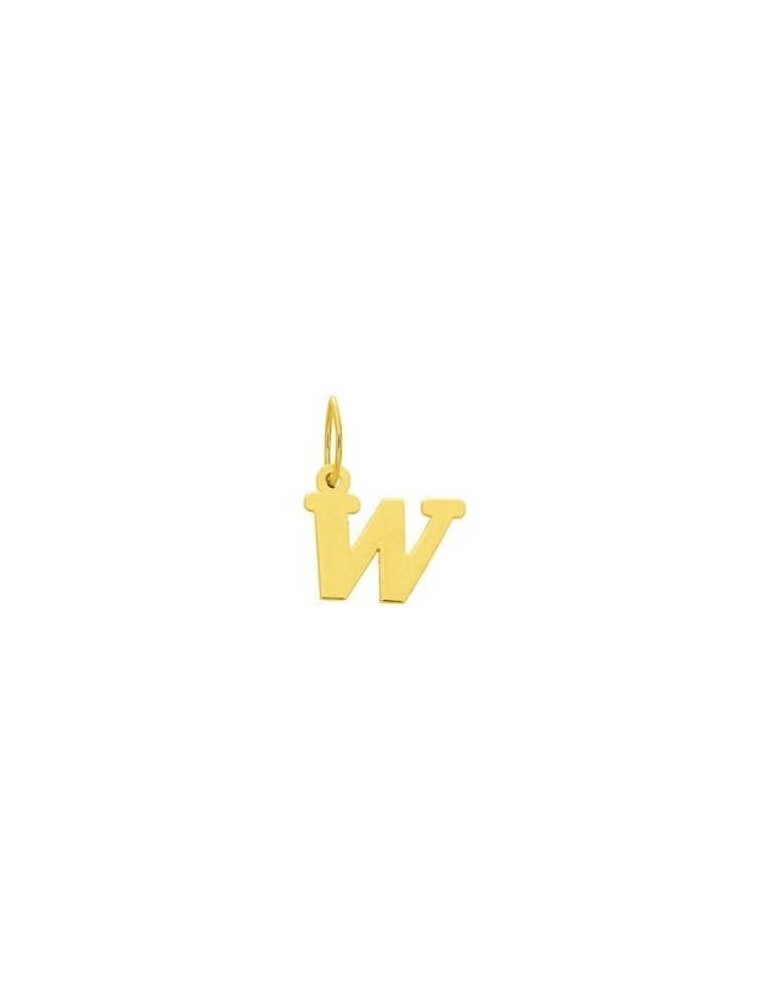 Pendentif Lettre "W" Or Jaune 18K 