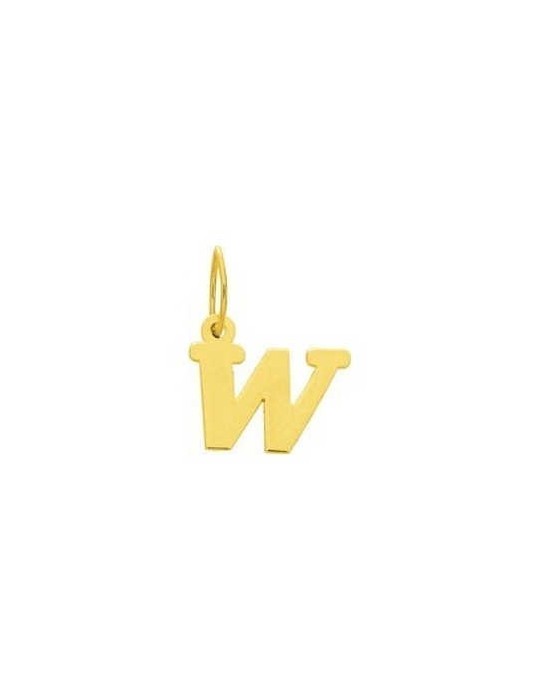 Pendentif Lettre "W" Or Jaune 18K 