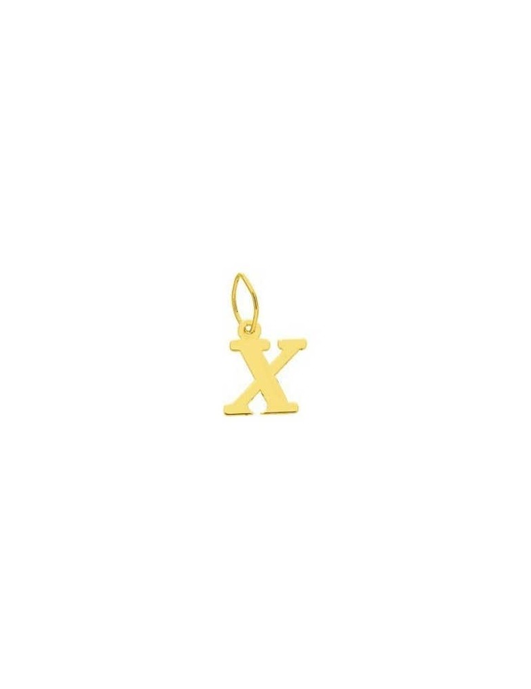 Pendentif Lettre "X" Or Jaune 18K 