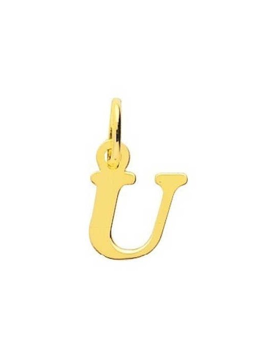 Pendentif Lettre "U" Or Jaune 18K 