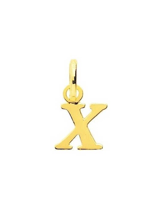 Pendentif Lettre "X" Or Jaune 18K 