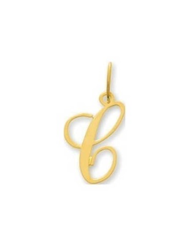 Pendentif Lettre "C" Or Jaune 9K 