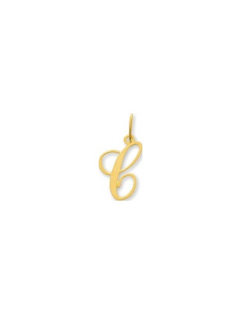 Pendentif Lettre "C" Or Jaune 9K  Pendentif Lettre "C" Or Jaune 9K