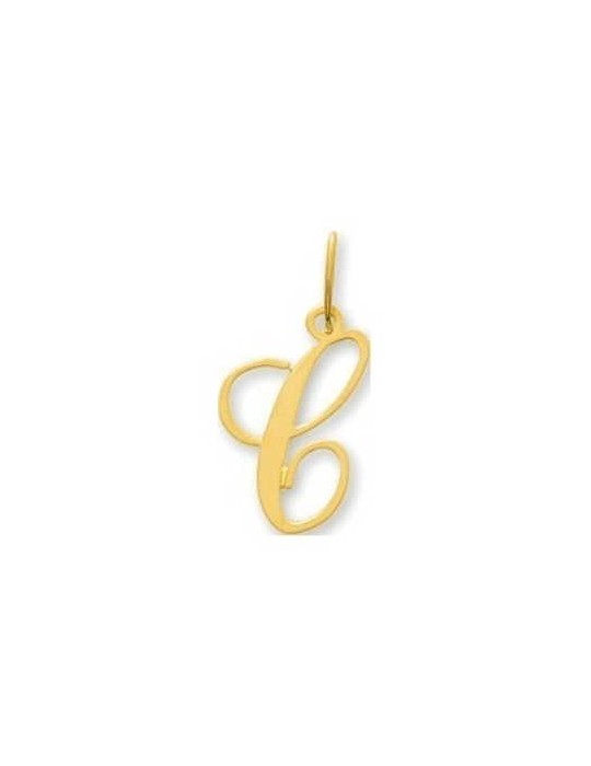 Pendentif Lettre "C" Or Jaune 9K  Pendentif Lettre "C" Or Jaune 9K