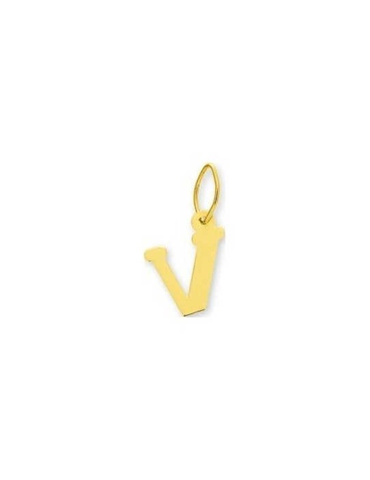 Pendentif Lettre "V" Or Jaune 9K 