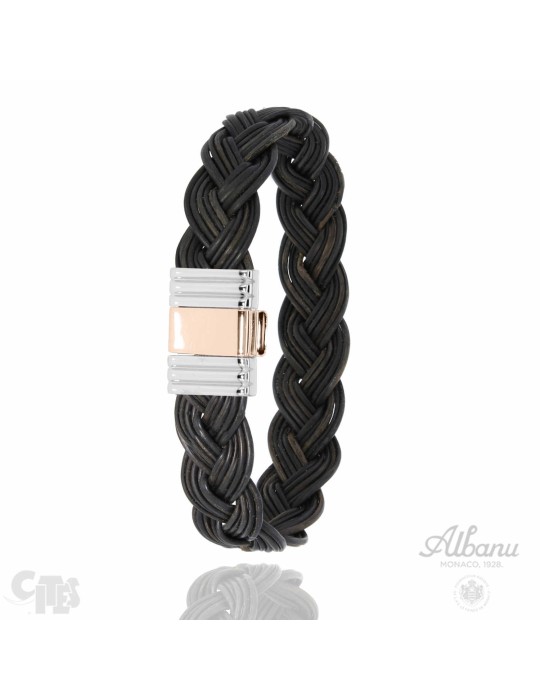 Bracelet poil d'éléphant Albanu Savane or 18k de la collection Savane