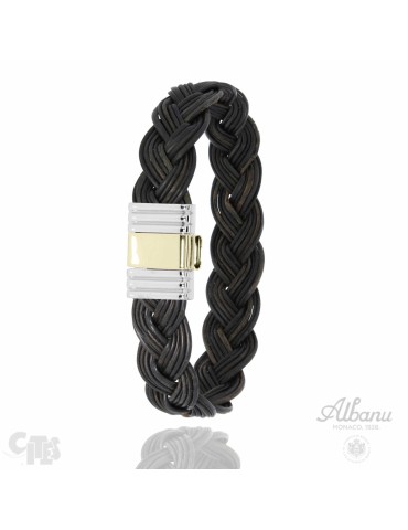 Bracelet poil d'éléphant Albanu Savane or 18k de la collection Savane