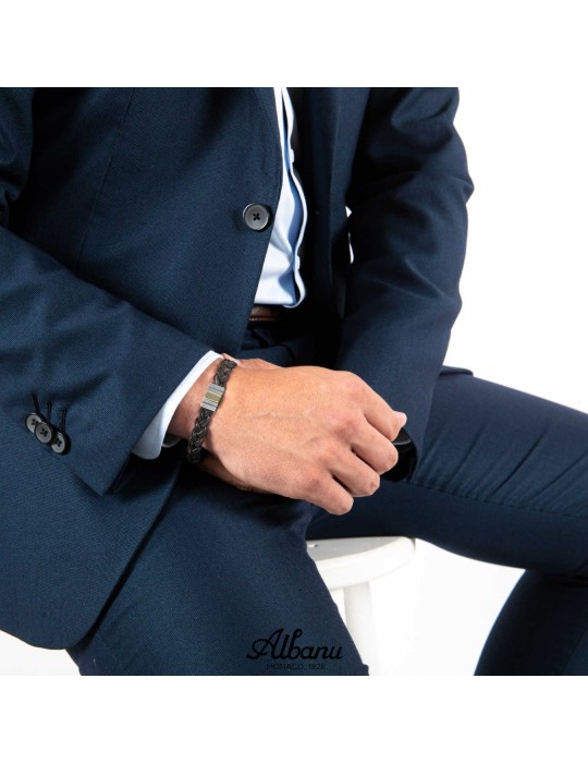 Bracelet buffle Albanu Mini Savane 699P de la collection Savane