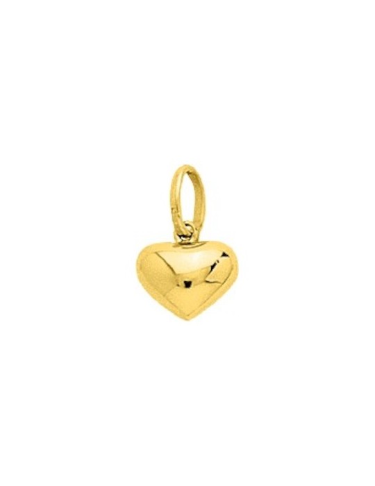 Pendentif Coeur Bombé  Or Jaune 18 carats 750/1000