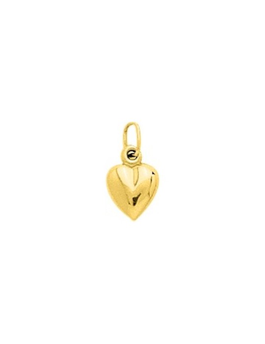 Pendentif Coeur Bombé  Or Jaune 18 carats 750/1000