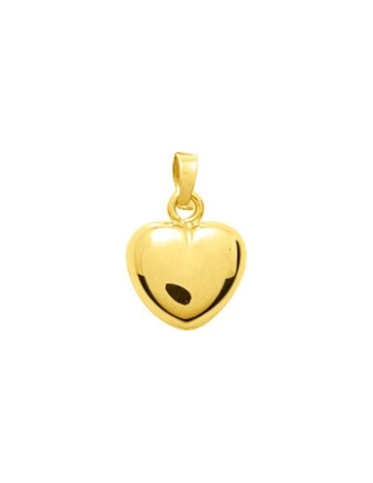 Pendentif Coeur Bombé  Or Jaune 18 carats 750/1000