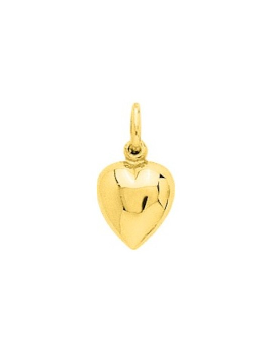 Pendentif Coeur Bombé  Or Jaune 18 carats 750/1000 Pendentif Coeur Bombé  Or Jaune 18 carats 750/1000