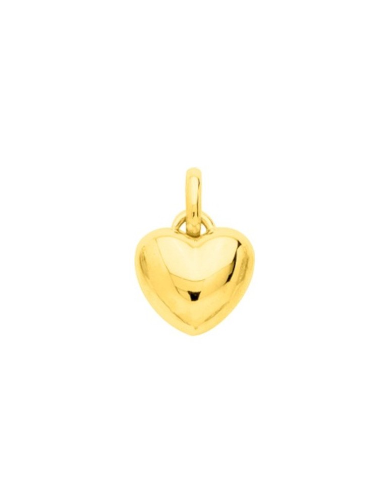 Pendentif Coeur Bombé  Or Jaune 18 carats 750/1000 Pendentif Coeur Bombé  Or Jaune 18 carats 750/1000