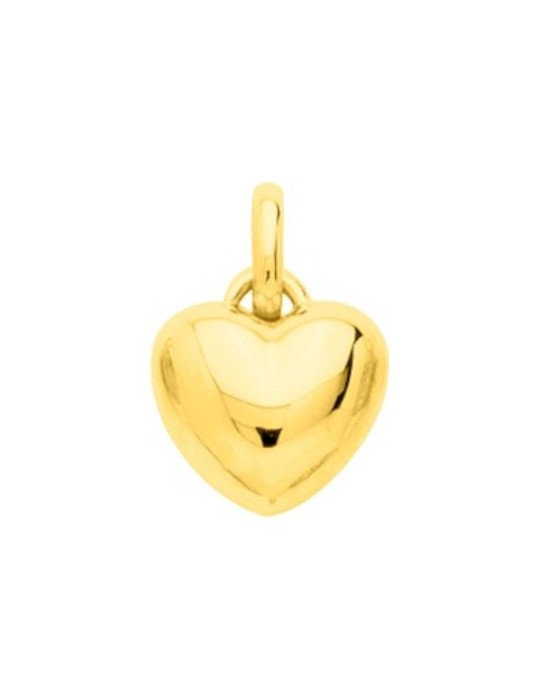 Pendentif Coeur Bombé  Or Jaune 18 carats 750/1000 Pendentif Coeur Bombé  Or Jaune 18 carats 750/1000