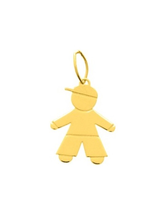 Pendentif Garçon Or Jaune 18 carats 750/1000