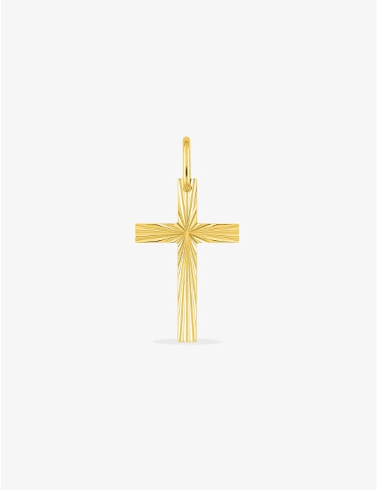 Pendentif croix Or Jaune 9 carats 375/1000